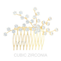 CZ EMBELLISHED BRIDAL UPDO HAIR COMB PIN