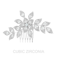 RHINESTONE EMBELLISHED BRIDAL UPDO HAIR COMB