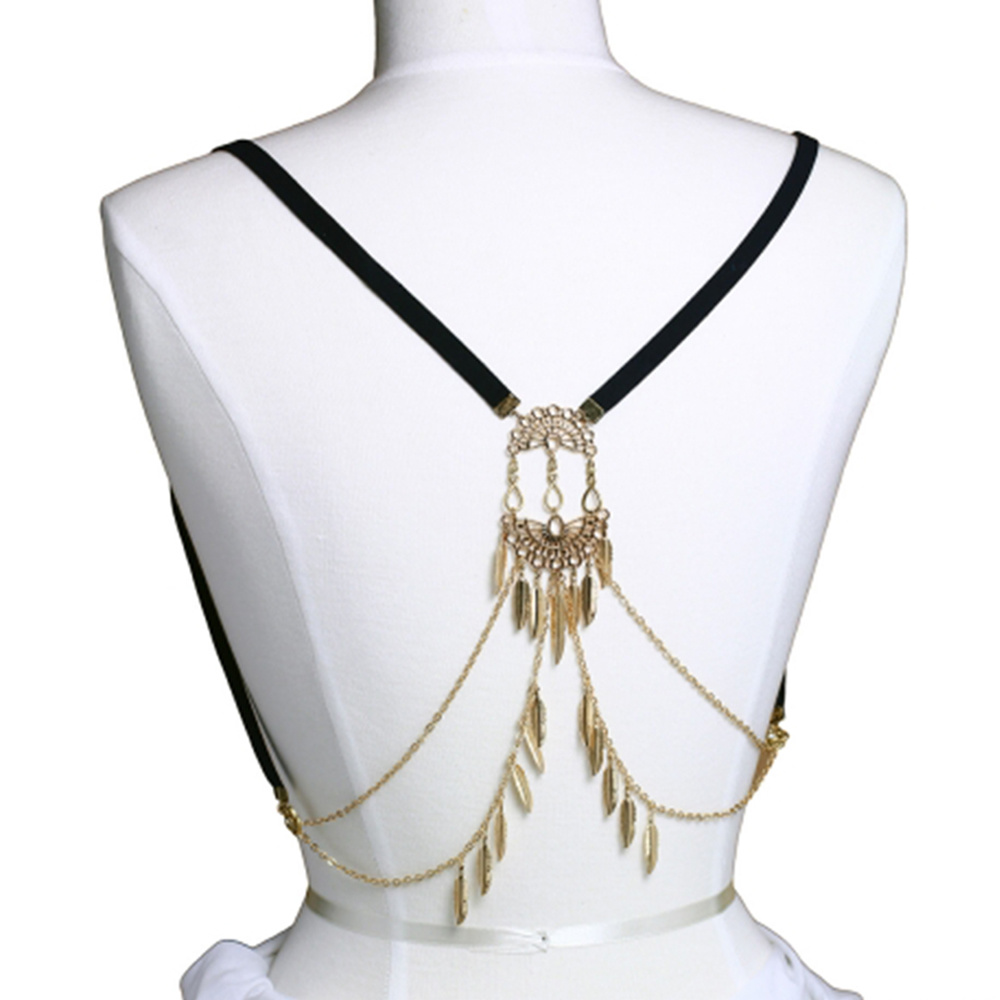 15189 G Dangly Back Body Chain Harness 15189G Body Jewelry