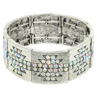 WESTERN GEOMETRIC CRYSTAL STRETCH BRACELET