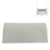 RHINESTONE EMBELLISHED CLUTCH BAG