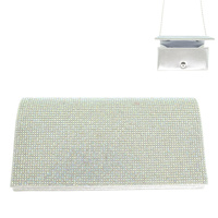 RHINESTONE EMBELLISHED CLUTCH BAG