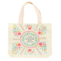 INSPIRATIONAL QUOTE THEMED CANVAS TOTE BAG