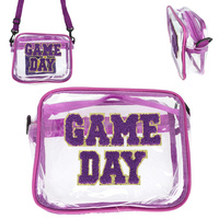 GAME DAY CLEAR TRANSPARENT CROSSBODY BAG
