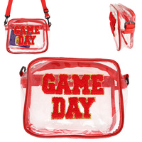 GAME DAY CLEAR TRANSPARENT CROSSBODY BAG