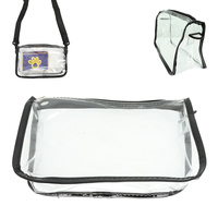 CLEAR TRANSPARENT CROSSBODY BAG