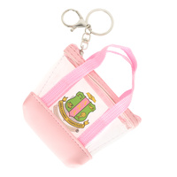 AKA SORORITY THEMED MINI TOTE KEYCHAIN