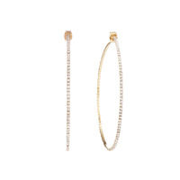 60MM RHINESTONE HOOP EARRING