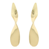 GOLD-TONE MINIMALIST TWIST POST EARRINGS