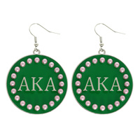 GREEK SORORITY ENAMEL EARRINGS