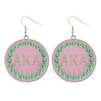 GREEK SORORITY ENAMEL EARRINGS