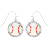 GAMEDAY BASEBALL DANGLE EARRINGS