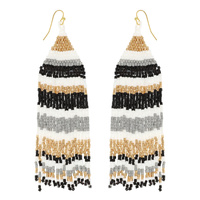 WESTERN COLORFUL FRINGE DANGLE EARRINGS