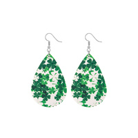 FOUR-LEAF CLOVER PATTERN EARRINGS