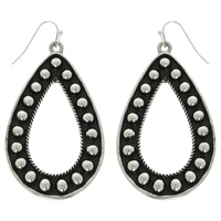 WESTERN BUBBLE TEARDROP POST EARRINGS