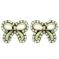 WESTERN SHORT TAIL BOW POST EARRINGS