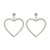 g rs heart shape dangle ear