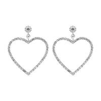 s rs heart shape dangle ear