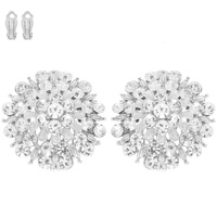 VINTAGE INSPIRED CRYSTAL CLIP-ON EARRINGS