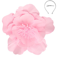 LIGHTWEIGHT CAMELLIA FLOWER FASCINATOR