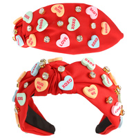 VALENTINE'S DAY CONVERSATION HEARTS CANDY HEADBAND