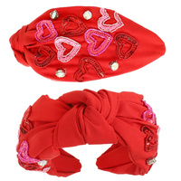 VALENTINE'S THEME JEWELED HEART HEADBAND