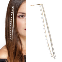 PEARL LONG CHAIN TASSEL HAIR PIN