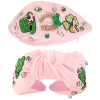 ST. PATRICKS THEME TOP KNOTTED HEADBAND