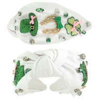 ST. PATRICKS THEME TOP KNOTTED HEADBAND