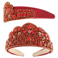 JEWEL EMBELLISHED CROWN-SHAPED HEADBAND