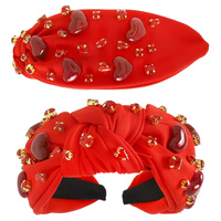 VALENTINE'S THEME JEWELED HEART HEADBAND