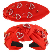 VALENTINE'S THEME JEWELED HEART HEADBAND