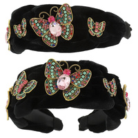 BUTTERFLY THEMED TOP KNOTTED HEADBAND