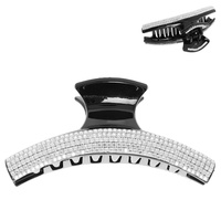 RHINESTONE PAVE CURVED HAIR CLAW CLIP