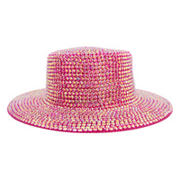 AB JELLY RHINESTONE FLAT TOP HAT