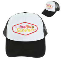 "HOT GRIL SUMMER" MESH BACKING BASEBALL CAP