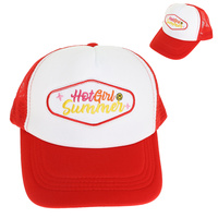 "HOT GRIL SUMMER" MESH BACKING BASEBALL CAP