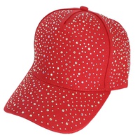 JEWELED CRYSTAL RHINESTONE STUDDED BASEBALL CAP