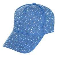 JEWELED CRYSTAL RHINESTONE STUDDED SNAPBACK BASEBALL CAP