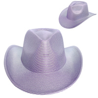 FASHION METALLIC PATTERNED COWBOY HAT