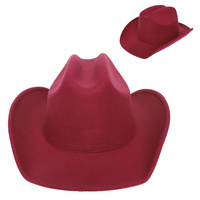 FASHION WESTERN WIDE BRIM FELT COWBOY HAT