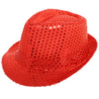 FASHION SEQUIN FEDORA PANAMA HAT