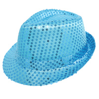 FASHION SEQUIN FEDORA PANAMA HAT