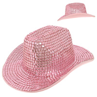 WESTERN RHINESTONE EMBELLISHED COWBOY HAT