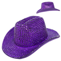 WESTERN RHINESTONE EMBELLISHED COWBOY HAT