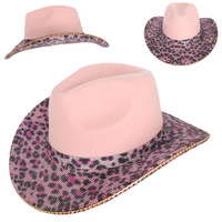 WESTERN RHINESTONE EMBELLISHED COWBOY HAT