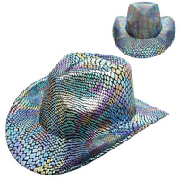 FASHION WESTERN METALLIC COWBOY HAT