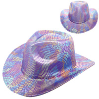 FASHION WESTERN METALLIC COWBOY HAT