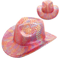 FASHION WESTERN METALLIC COWBOY HAT