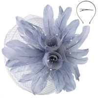 DERBY STATEMENT FASCINATOR WITH HEADBAND AND CLIP